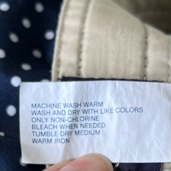 •Gap Kids• NWT Navy Blue Polka Dot Bermuda Shorts - Size 7 - Picture 8 of 9